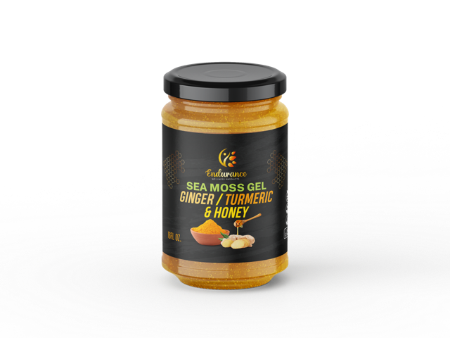 Ginger/Turmeric/Honey Sea Moss Gel - 8oz
